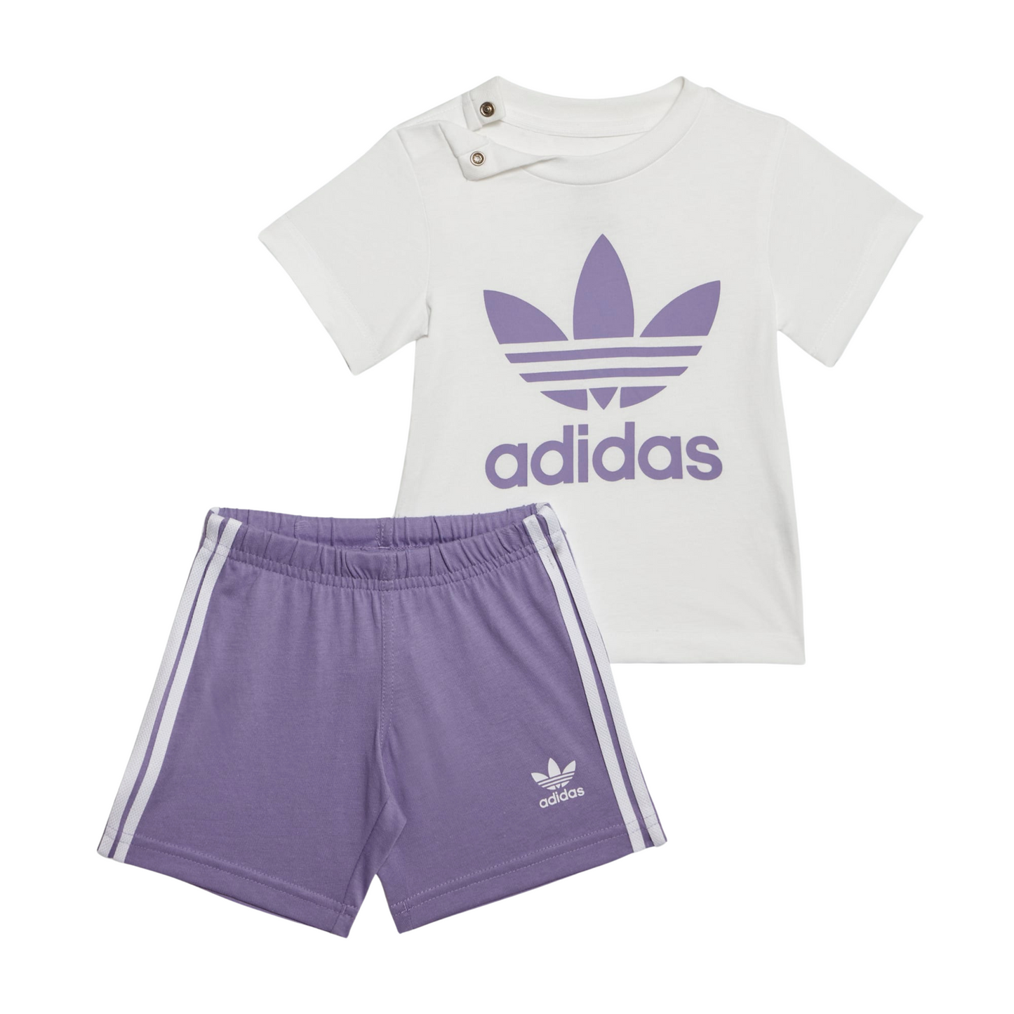 COMPLETINO ADIDAS SHORT TEE SET VIOLA BABY