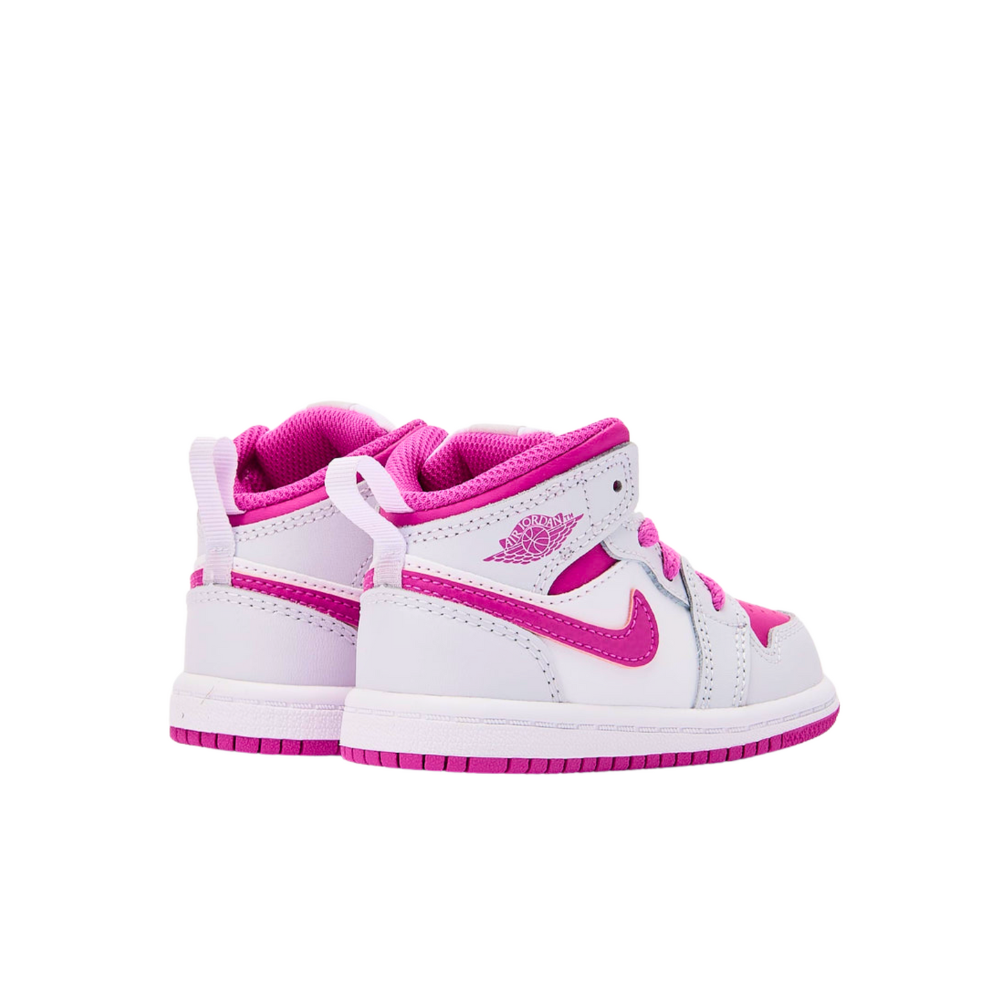 Nike Air Jordan 1 Mid – Bambini Bianco/Rosa