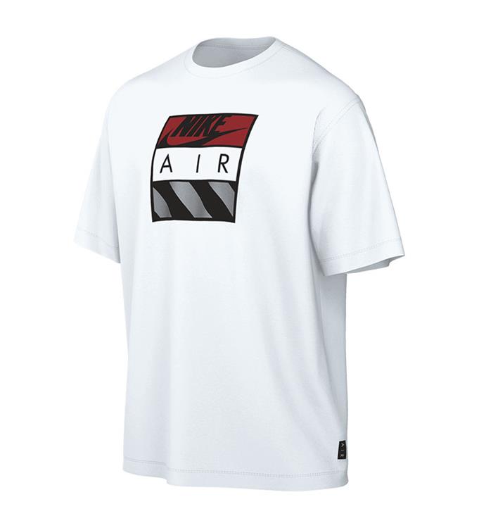 T-shirt Nike Air con logo – Uomo (nera e bianca)
