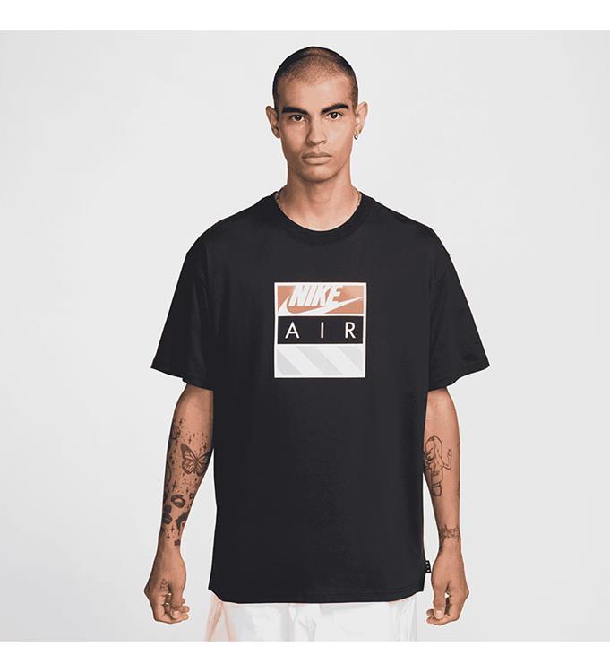T-shirt Nike Air con logo – Uomo (nera e bianca)