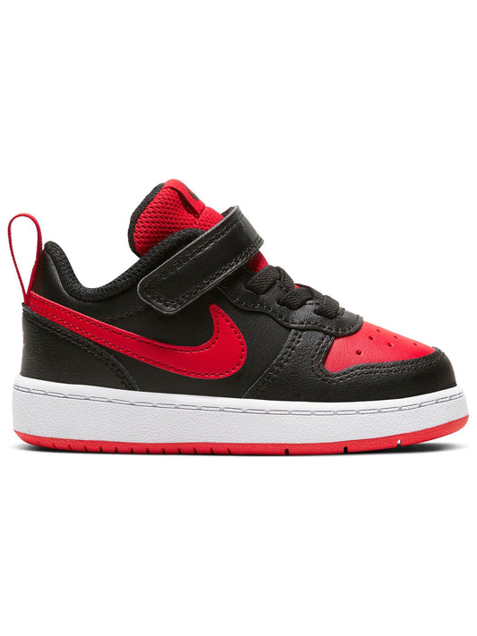 Nike court borough nera con il rosso bambino