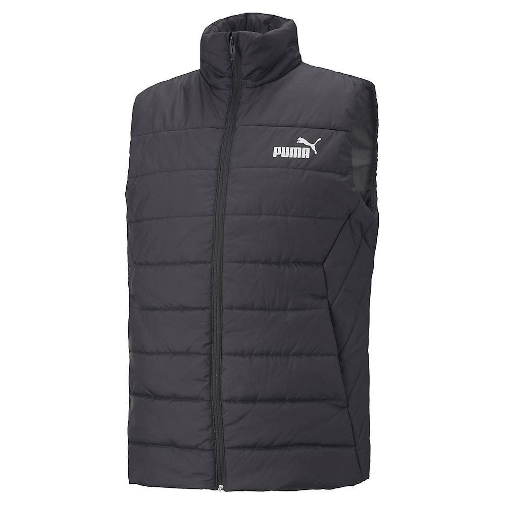 GILET PUMA ESSENTIALS TRAPUNTATO NERO