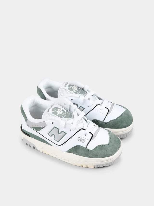 New Balance 550 Bambino Bianco Verde