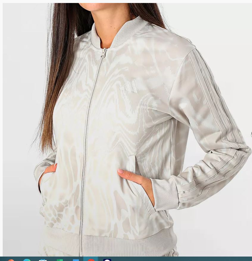 TUTA ADIDAS DONNA BEIGE ZEBRATA