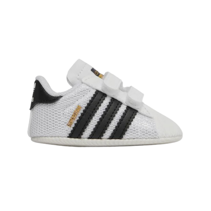 Adidas Superstar Crib – Sneakers neonato bianche con strisce nere
