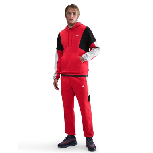 Tuta Nike Rossa Fleece club uomo