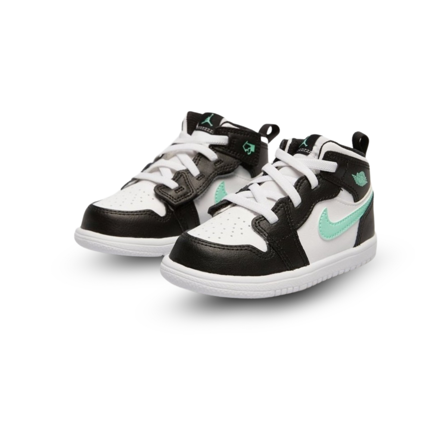 Air Jordan 1 Mid Nero Bianco Verde Bambino