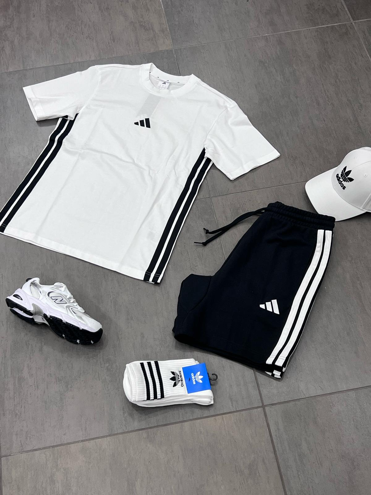 COMPLETINO ADIDAS UOMO ESSENTIALS 3-STRIPES