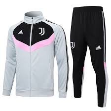 Tuta Adidas Juventus Grigia con Dettagli Rosa e Neri