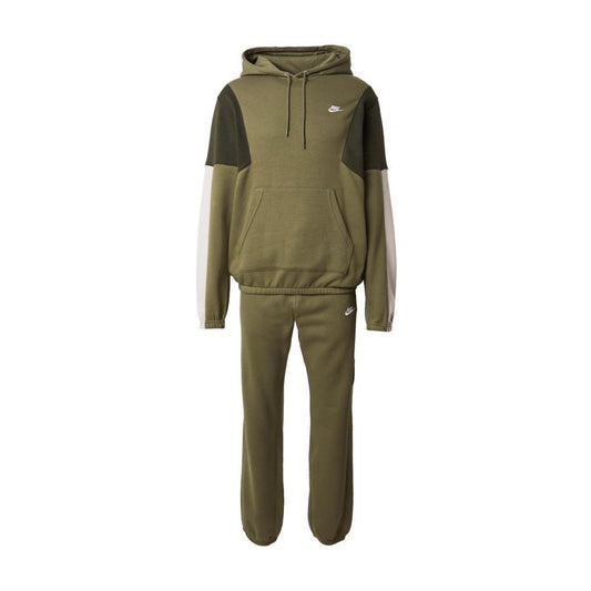 Tuta Club Fleece Hooded tracksuit verde uomo