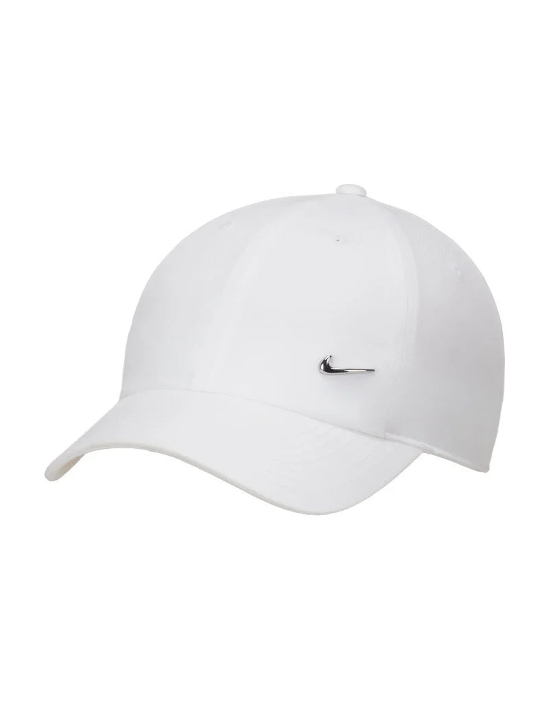 CAPPELLO NIKE BIANCO LOGO ARGENTO