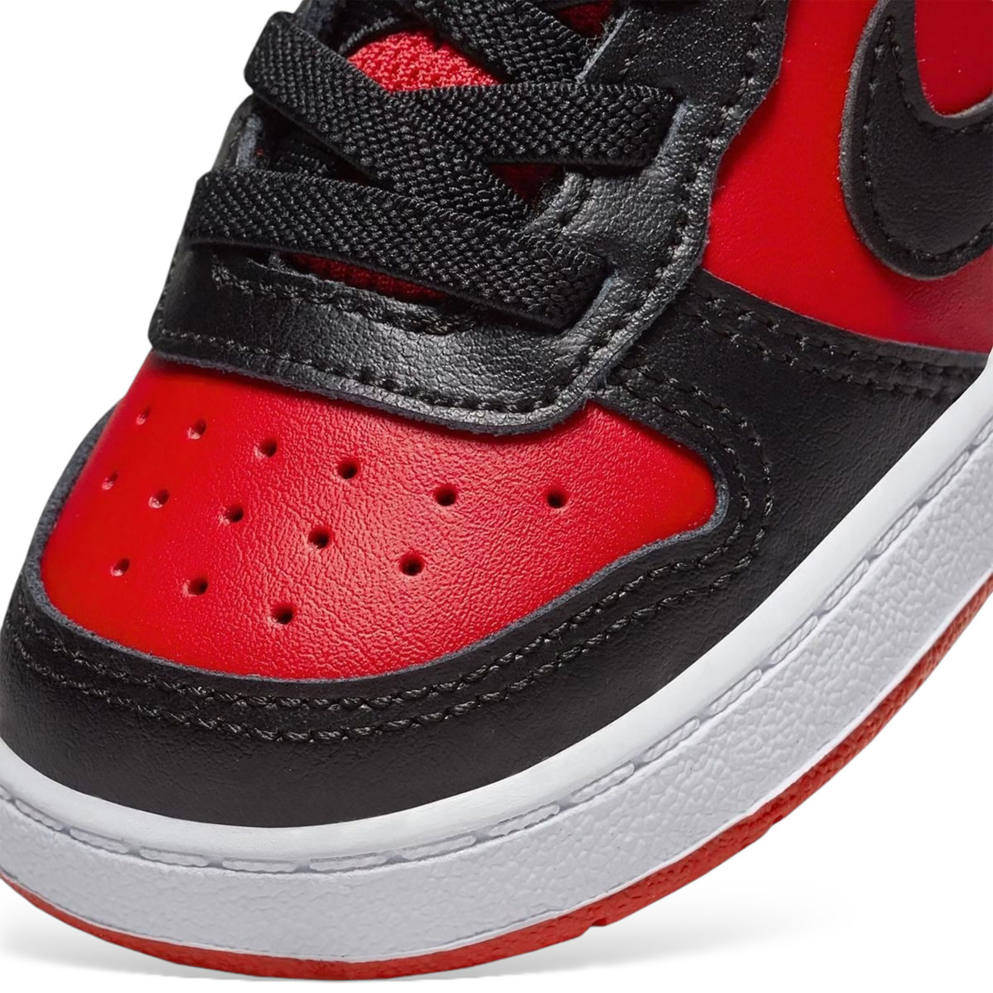 Nike Court Borough Low 2 Rosso Nero Bambino - Sneakers Ragazzo