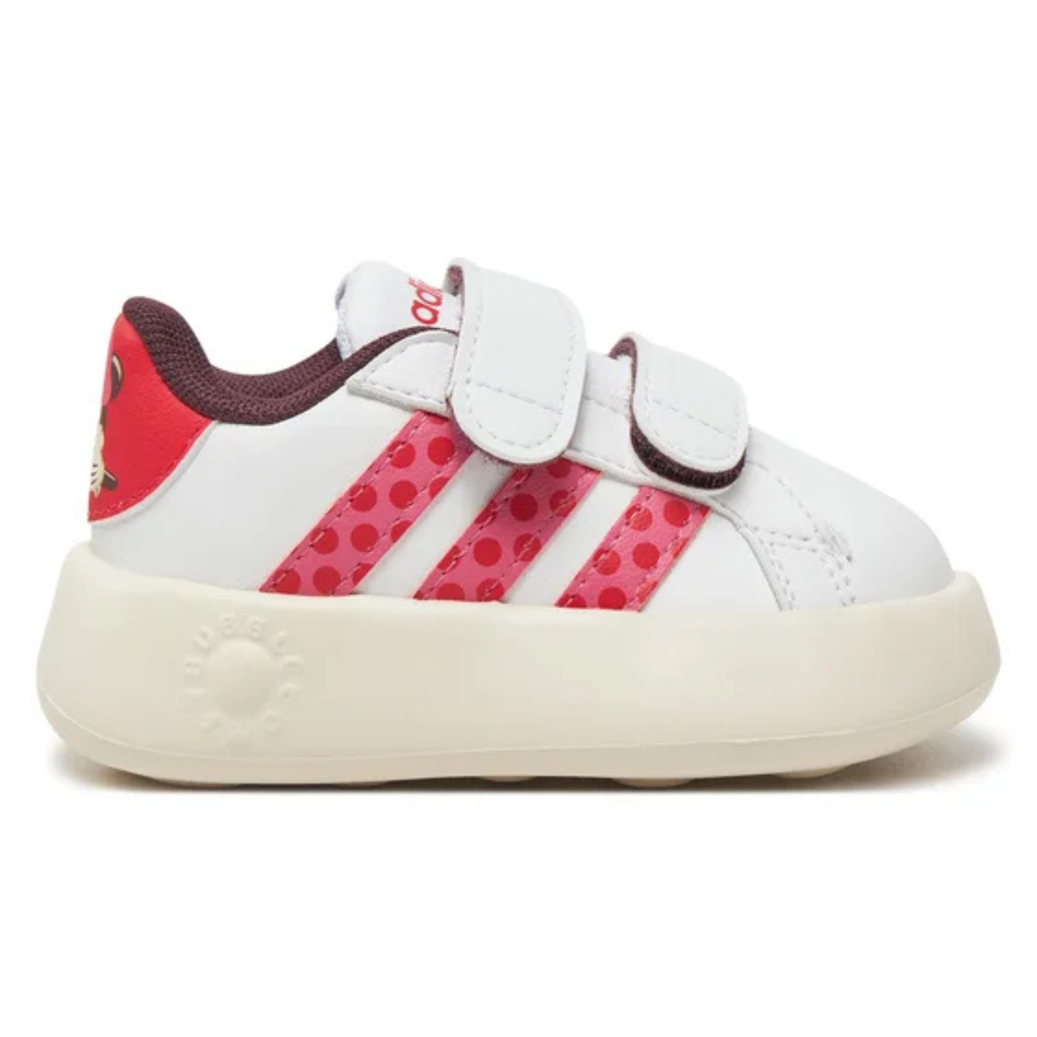 Adidas Tensaur con Minnie bianche e rosse bambini