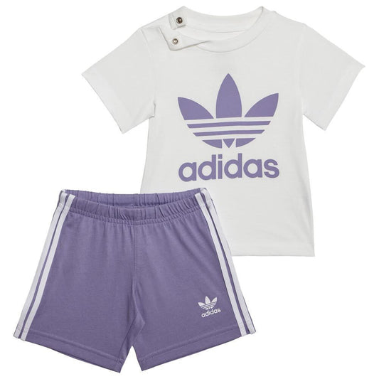 COMPLETINO ADIDAS SHORT TEE SET VIOLA BABY