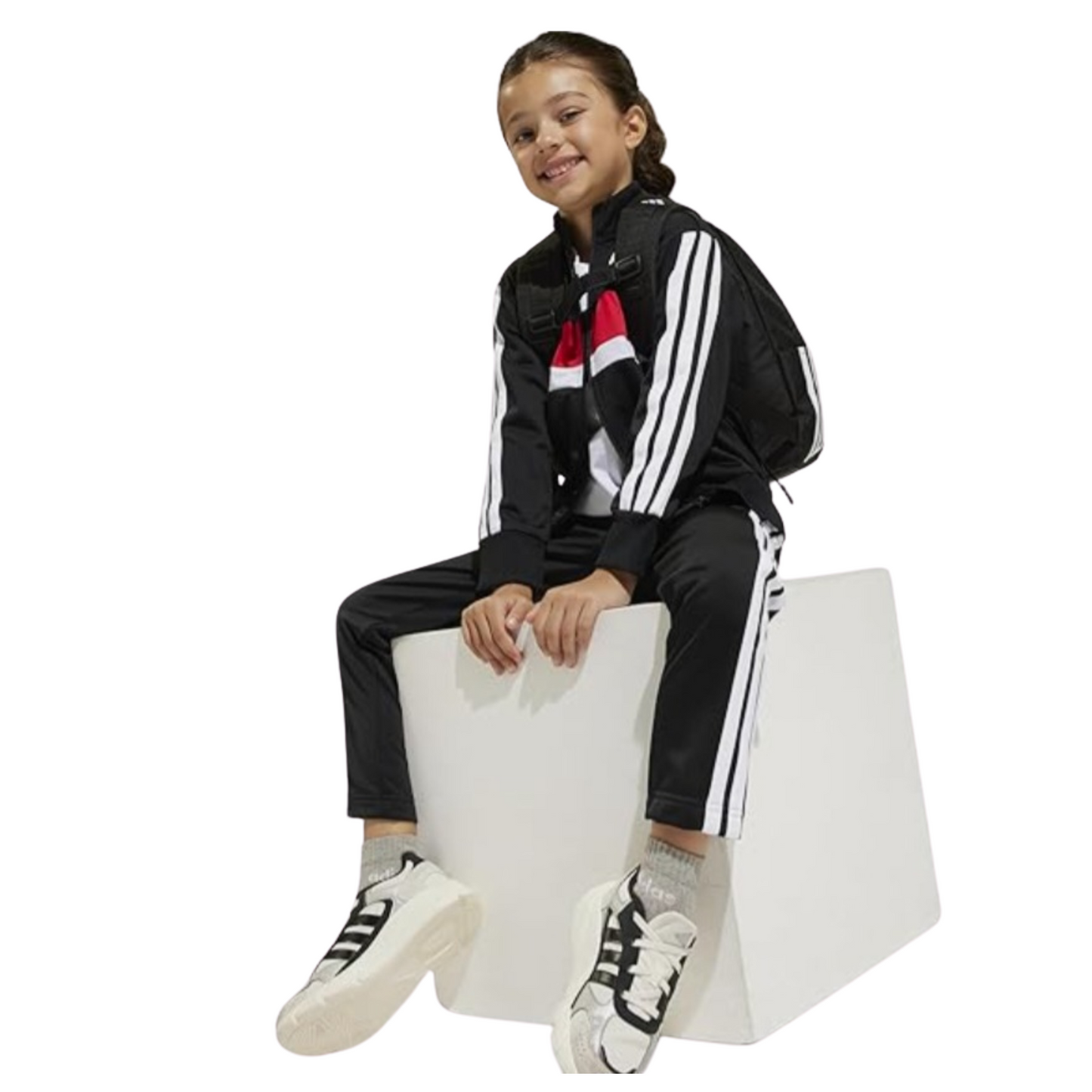 TUTA ADIDAS ORIGINALS SPORTSWEAR BABY - NERA/ROSSA/BIANCA