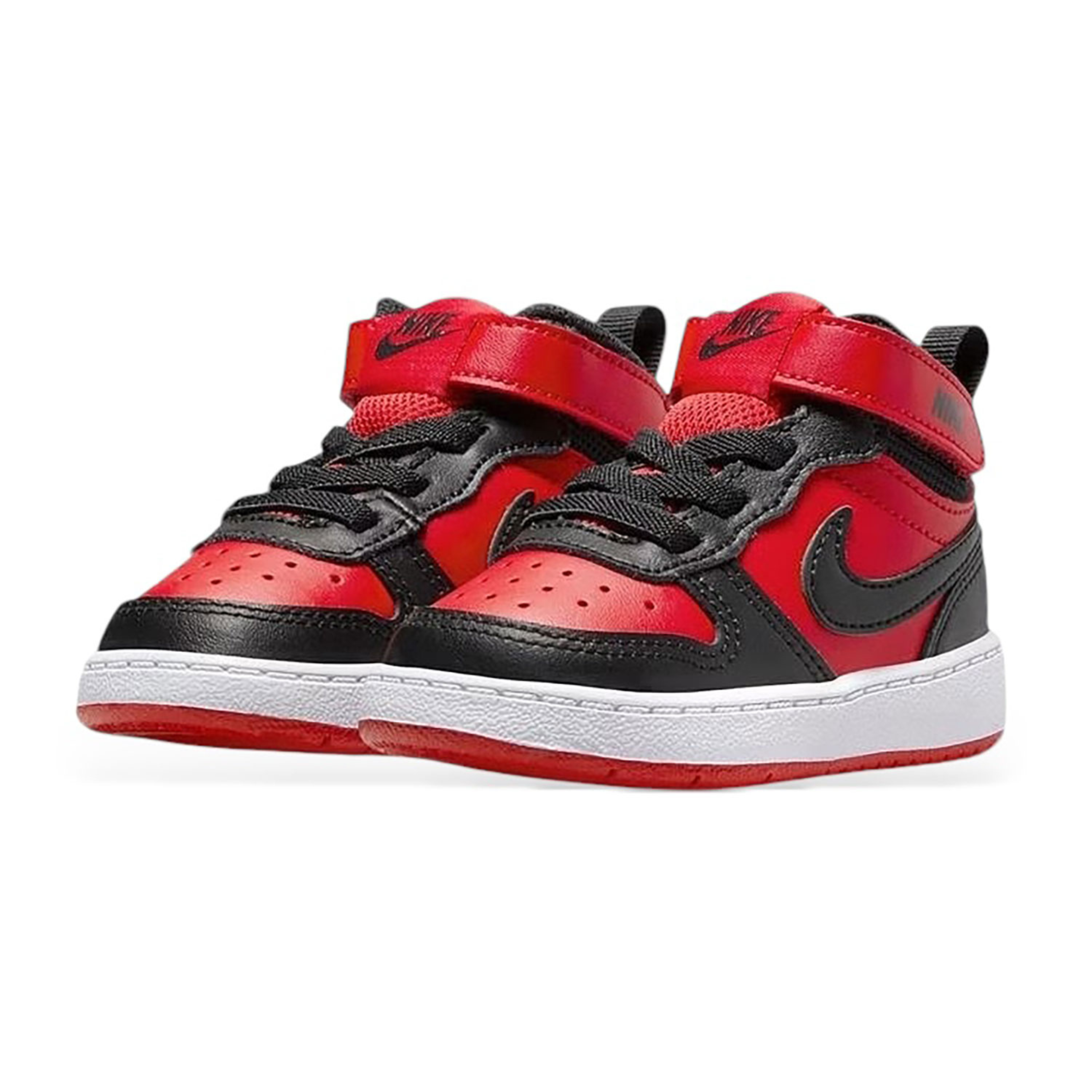 Nike Court Borough Low 2 Rosso Nero Bambino - Sneakers Ragazzo