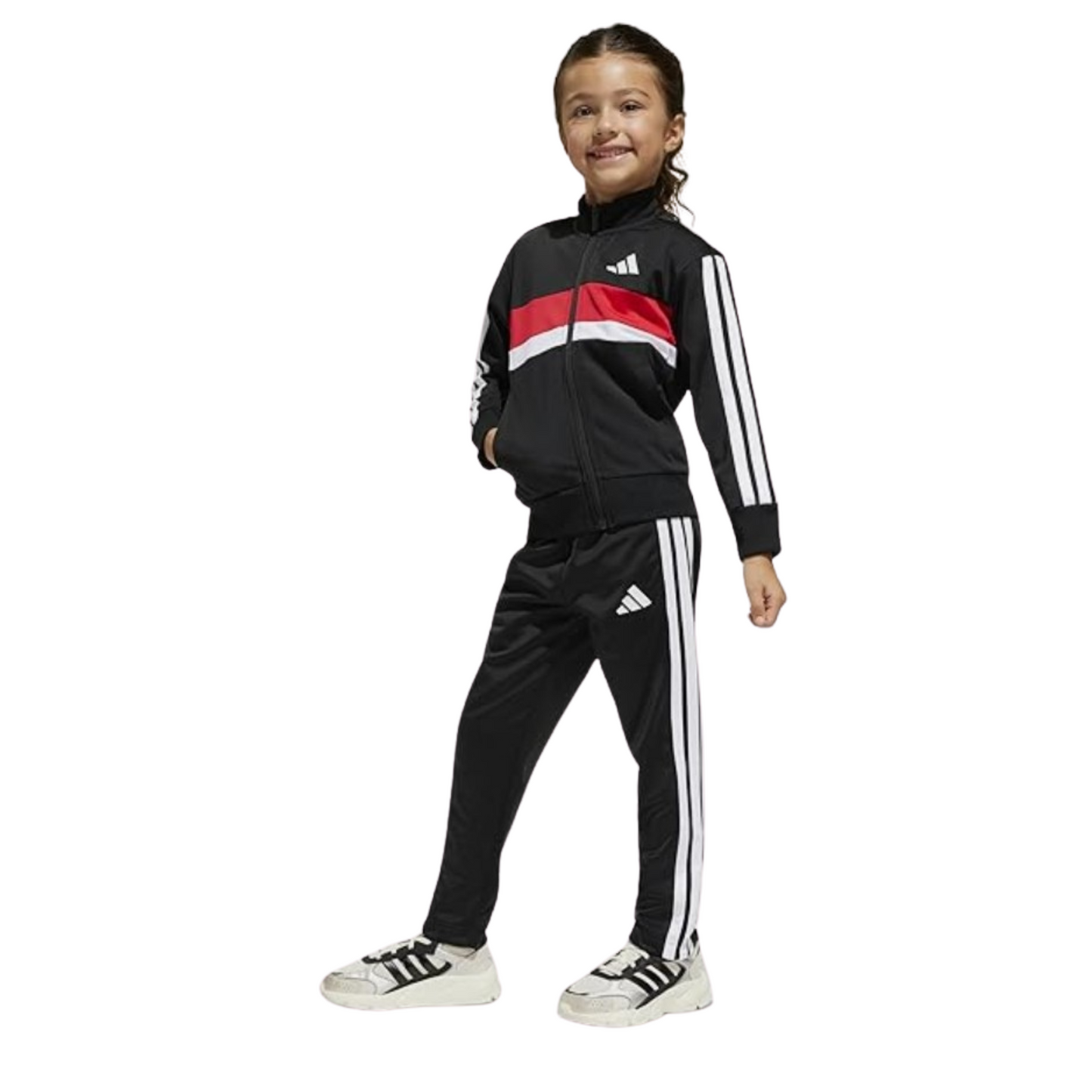 TUTA ADIDAS ORIGINALS SPORTSWEAR BABY - NERA/ROSSA/BIANCA