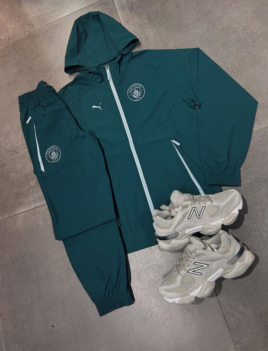 Tuta Manchester City Puma Verde Petrolio 2025