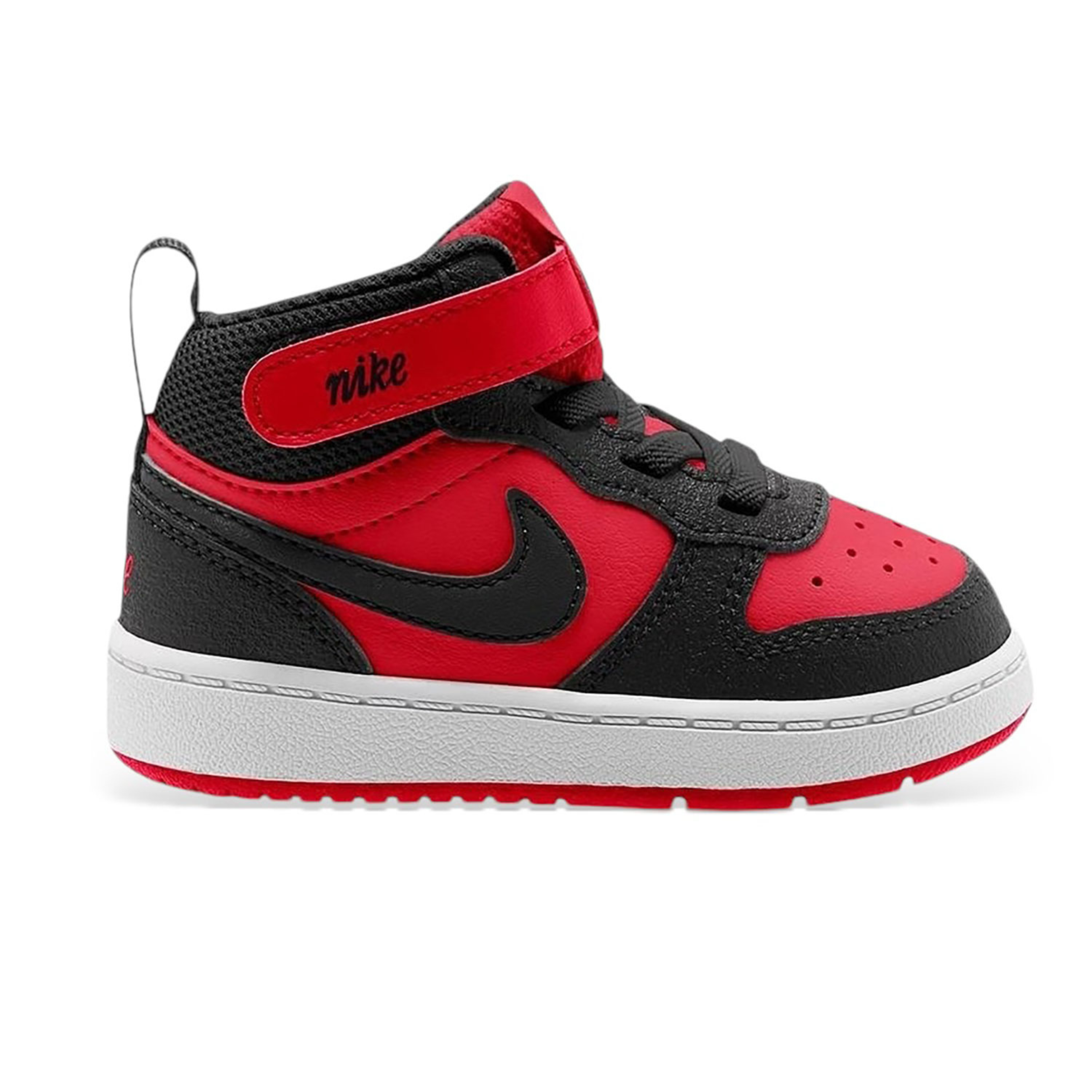 Nike Court Borough Low 2 Rosso Nero Bambino - Sneakers Ragazzo
