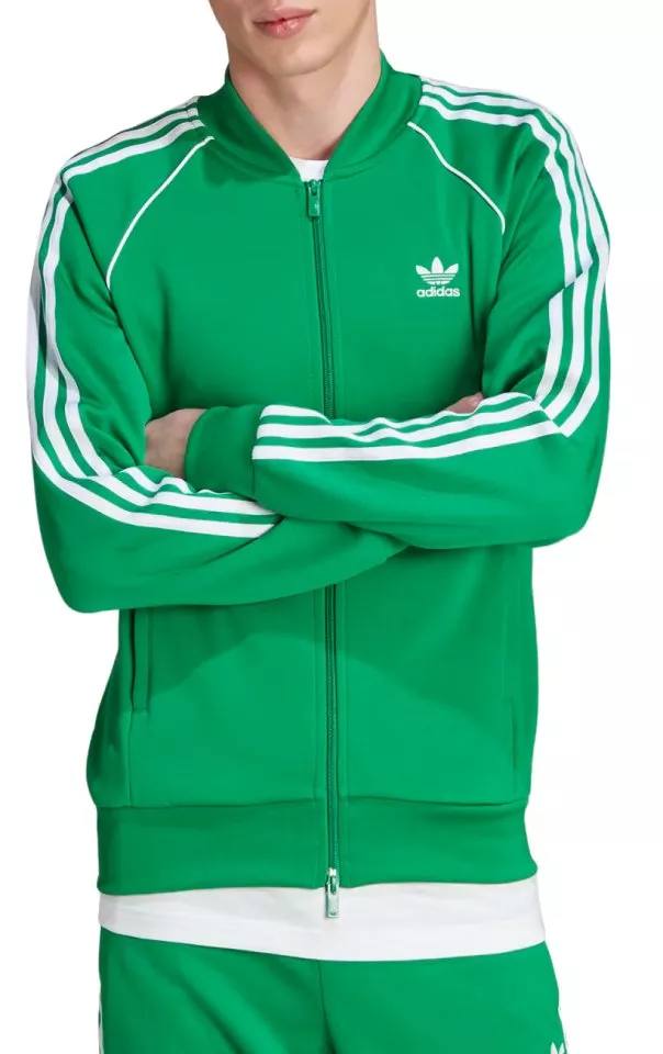 Tuta Adidas Adicolor Verde con Bande Bianche