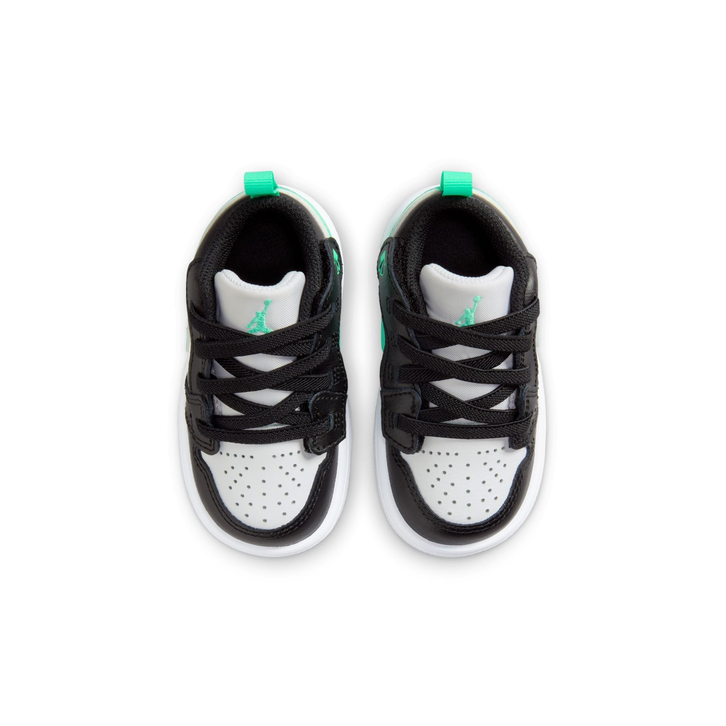 Nike Jordan 1 Low Bambino Nero Verde Sneakers Ragazzo