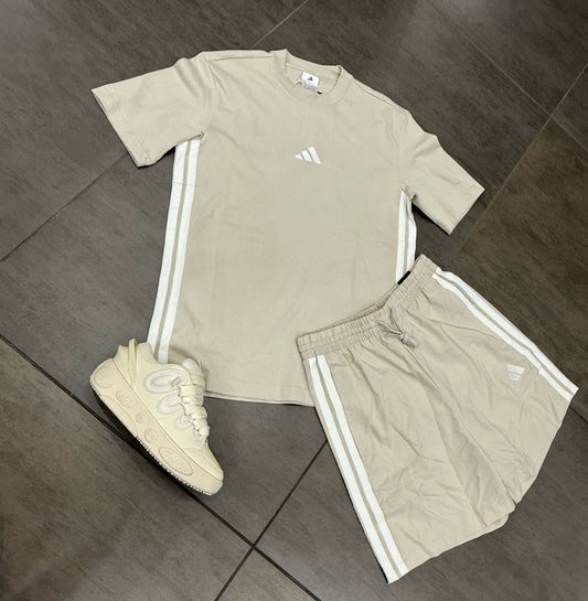 COMPLETO ADIDAS BEIGE UOMO