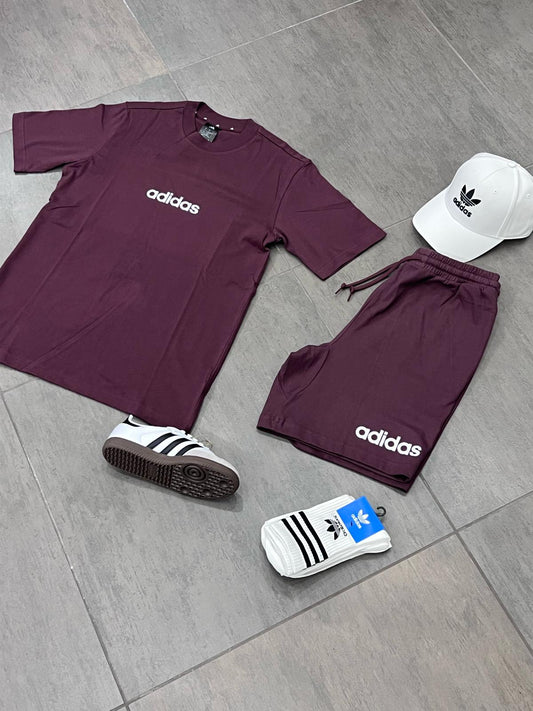 completino adidas uomo bordò
