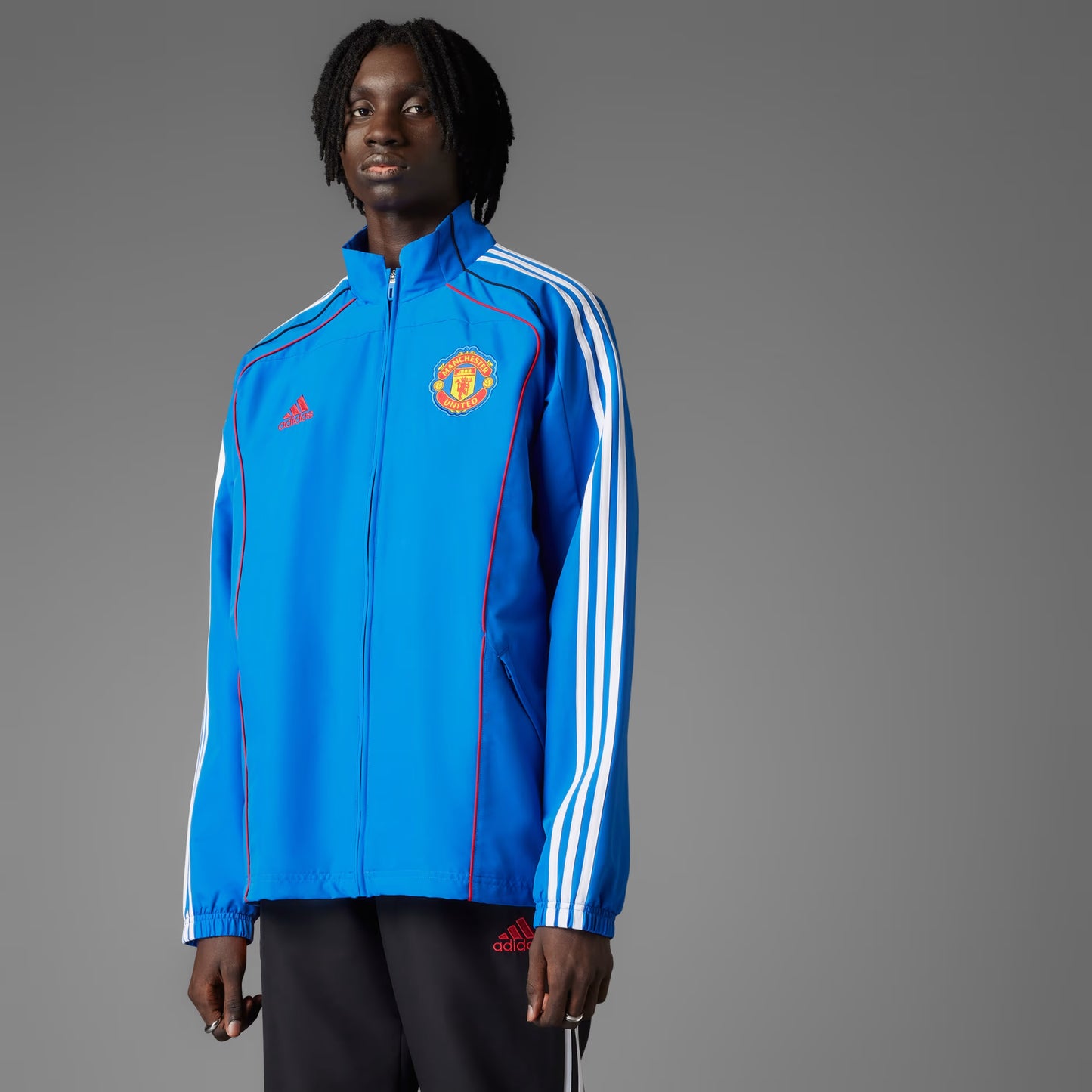 Tuta Manchester United Blu x Adidas Uomo