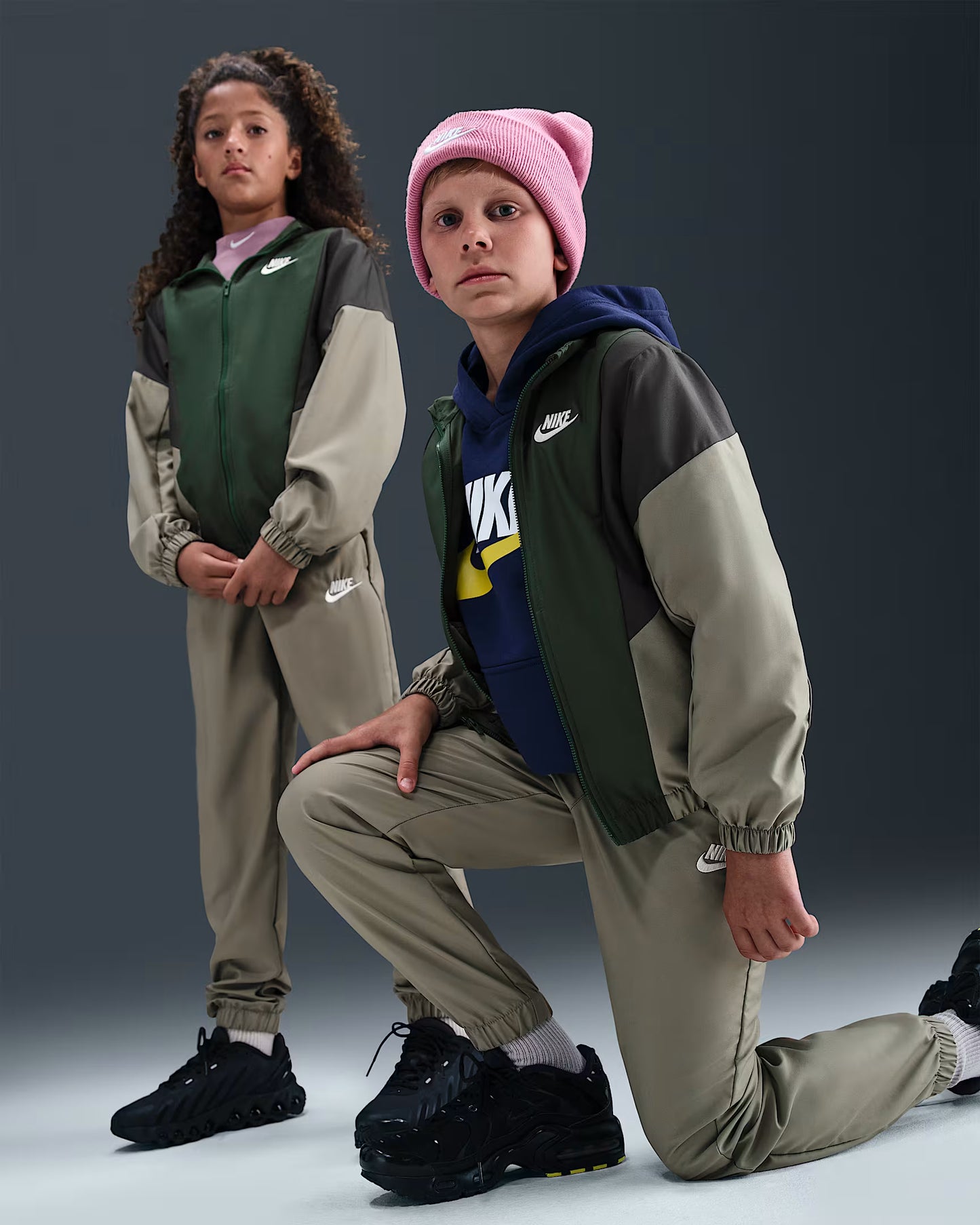 Tuta Nike Blu-Verde-Grigia Bambino-Bambina