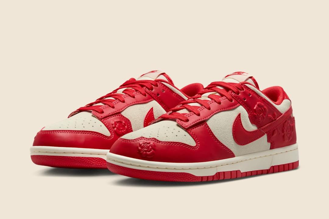 Nike Dunk Low Red Roses – Sneakers Rosse e Bianche Uomo/Donna