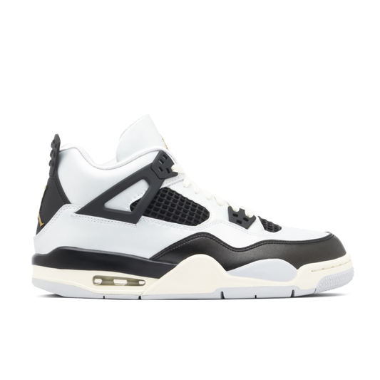Jordan 4 Retro Bianco Nero Oro Bambino