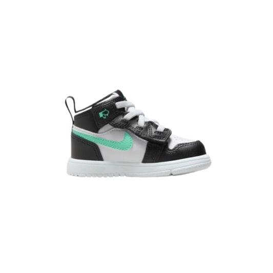 Air Jordan 1 Mid Nero Bianco Verde Bambino