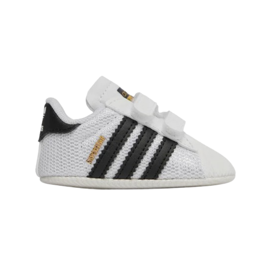 Adidas Superstar Crib – Sneakers neonato bianche con strisce nere