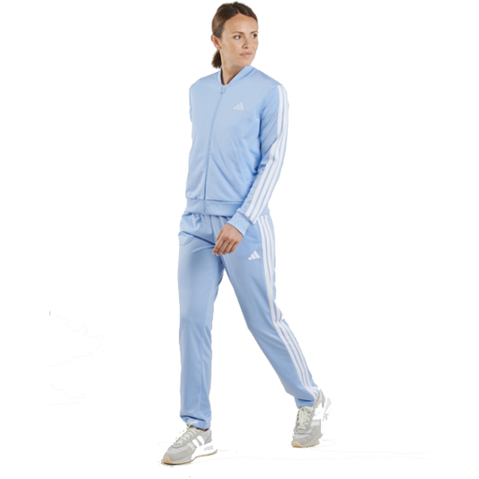 Tuta Adidas Donna Celeste con 3-Stripes Bianche