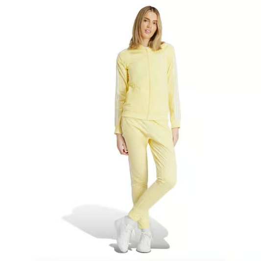 Tuta Adidas Donna Gialla con 3-Stripes Bianche
