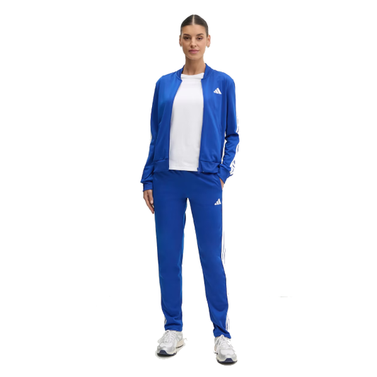 Tuta Adidas Donna Blu con 3-Stripes Bianche