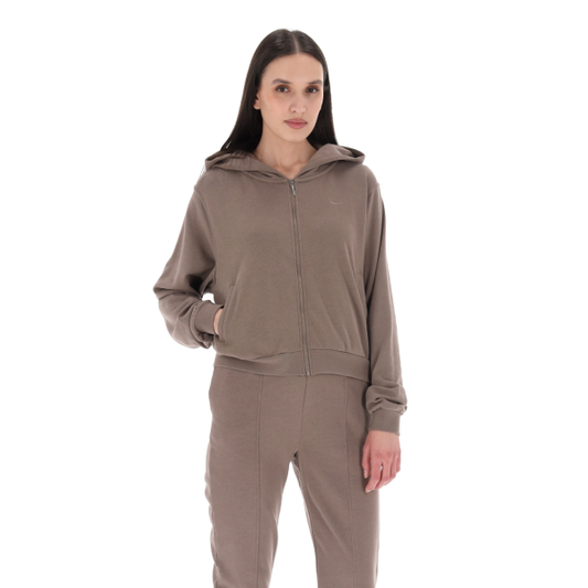 Tuta Nike Donna con Cappuccio - Beige Scuro