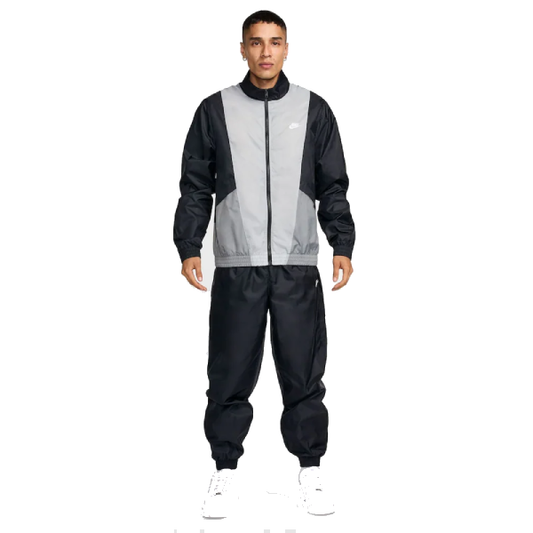 Tuta Nike Uomo Nera e Grigia con Dettagli Bianchi