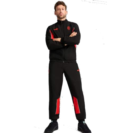 Tuta Puma Uomo AC Milan Nera e Rossa
