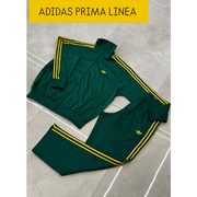 Tuta Adidas Original Verde E Gialla