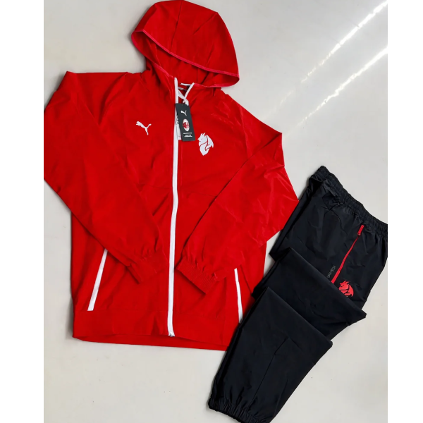 Tuta Milan x Puma con cappuccio uomo