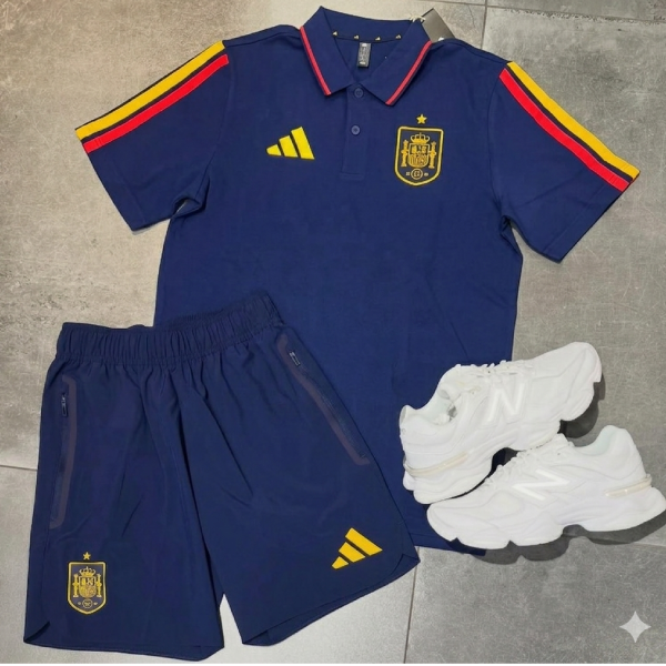 Completino Adidas x Spagna blu con polo