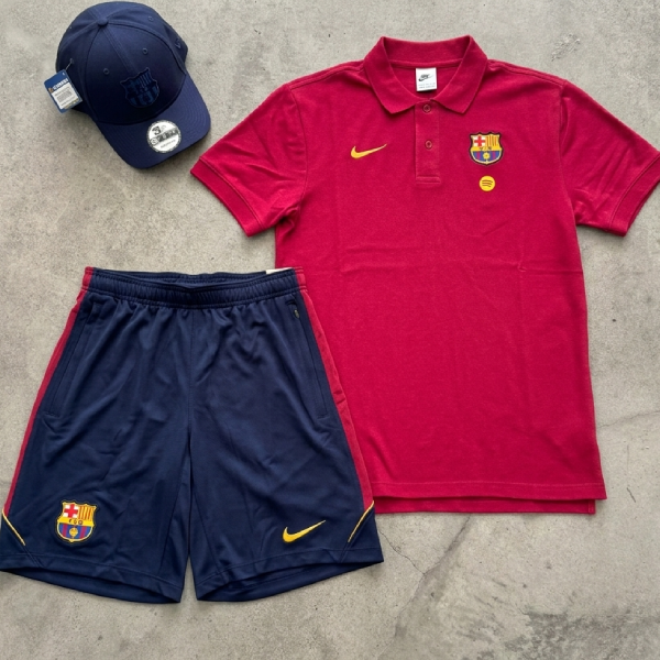 Completino Nike x Barcellona Polo Bordò
