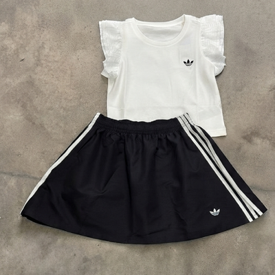 Coordinato Adidas Bambina Con Gonna