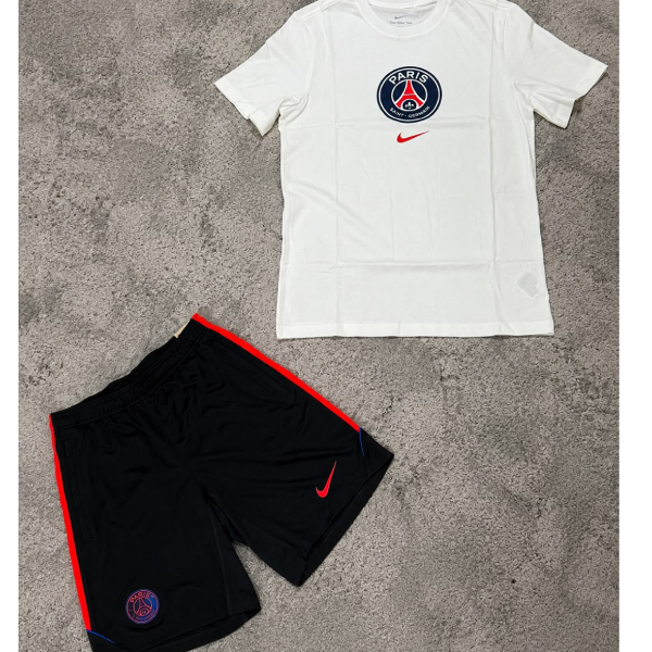 Completo Nike x Paris Shirt Bianca