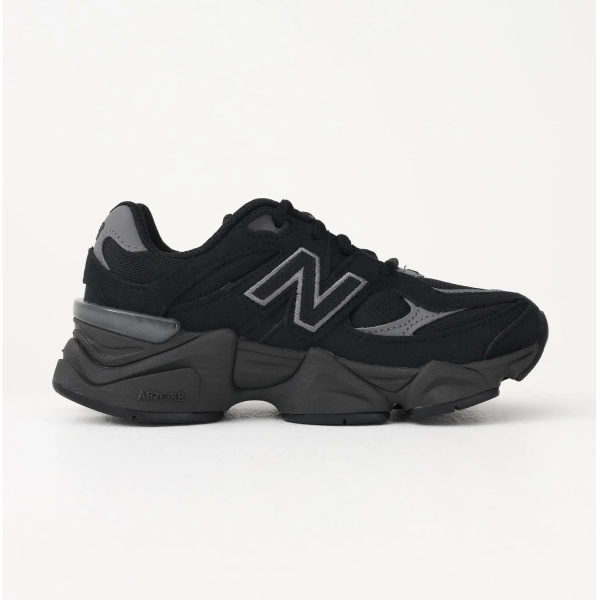 New Balance 9060 total nera bambini