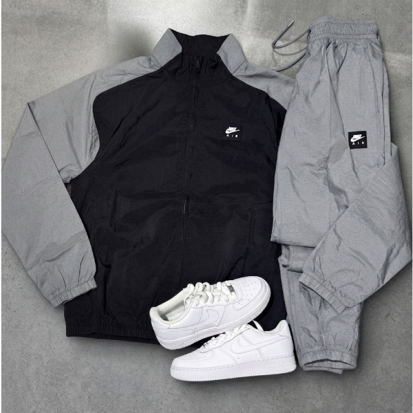 Tuta Nike Air Nera-Grigia