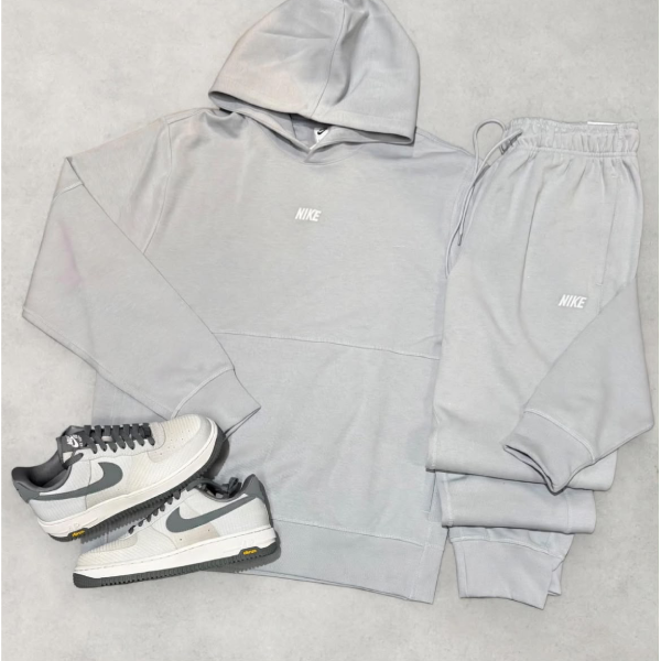 Tuta Nike Grigia con Cappuccio