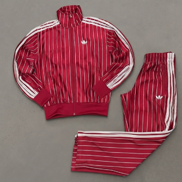 Tuta Adidas Bordò a righe