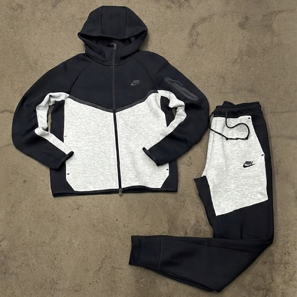 Tuta Nike Tech Grigio-Nero